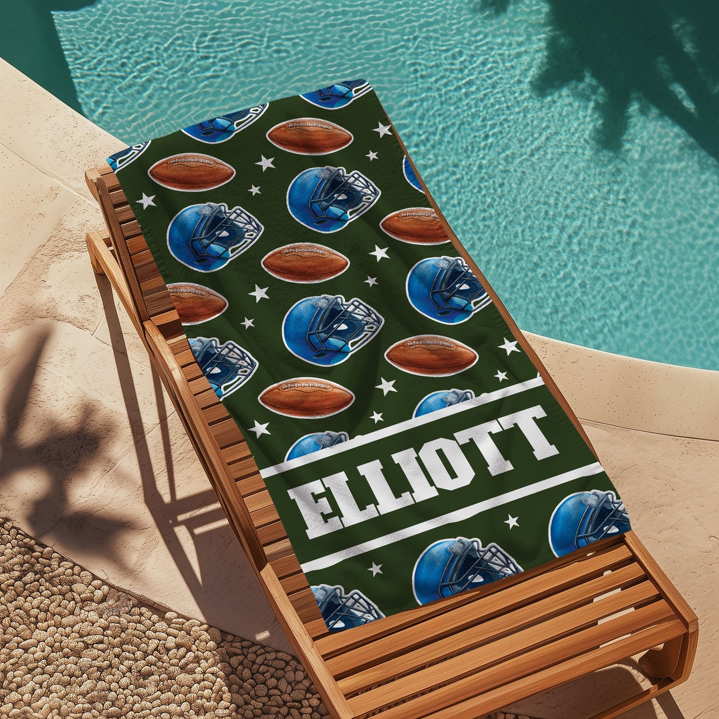 Football Beach Towel