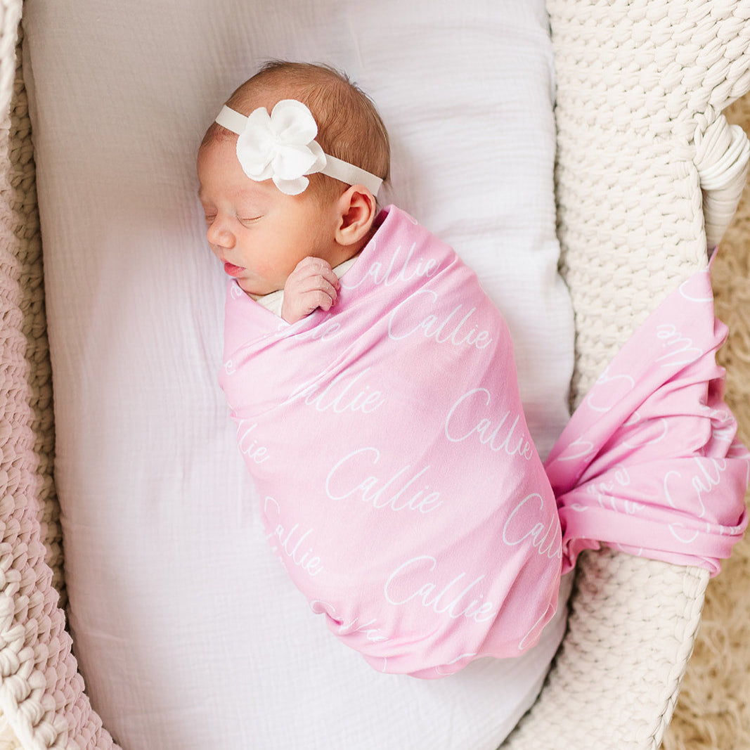 First Name Baby Swaddle