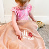 Dusty Pink Kali Jane Custom Name Blanket