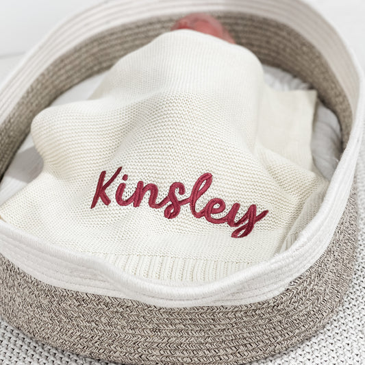 Kinsley Custom Name Blanket