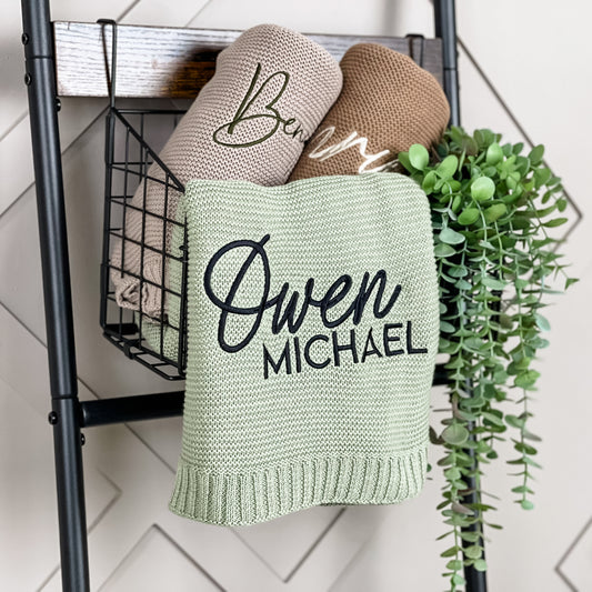 Owen Michael Custom Name Blanket