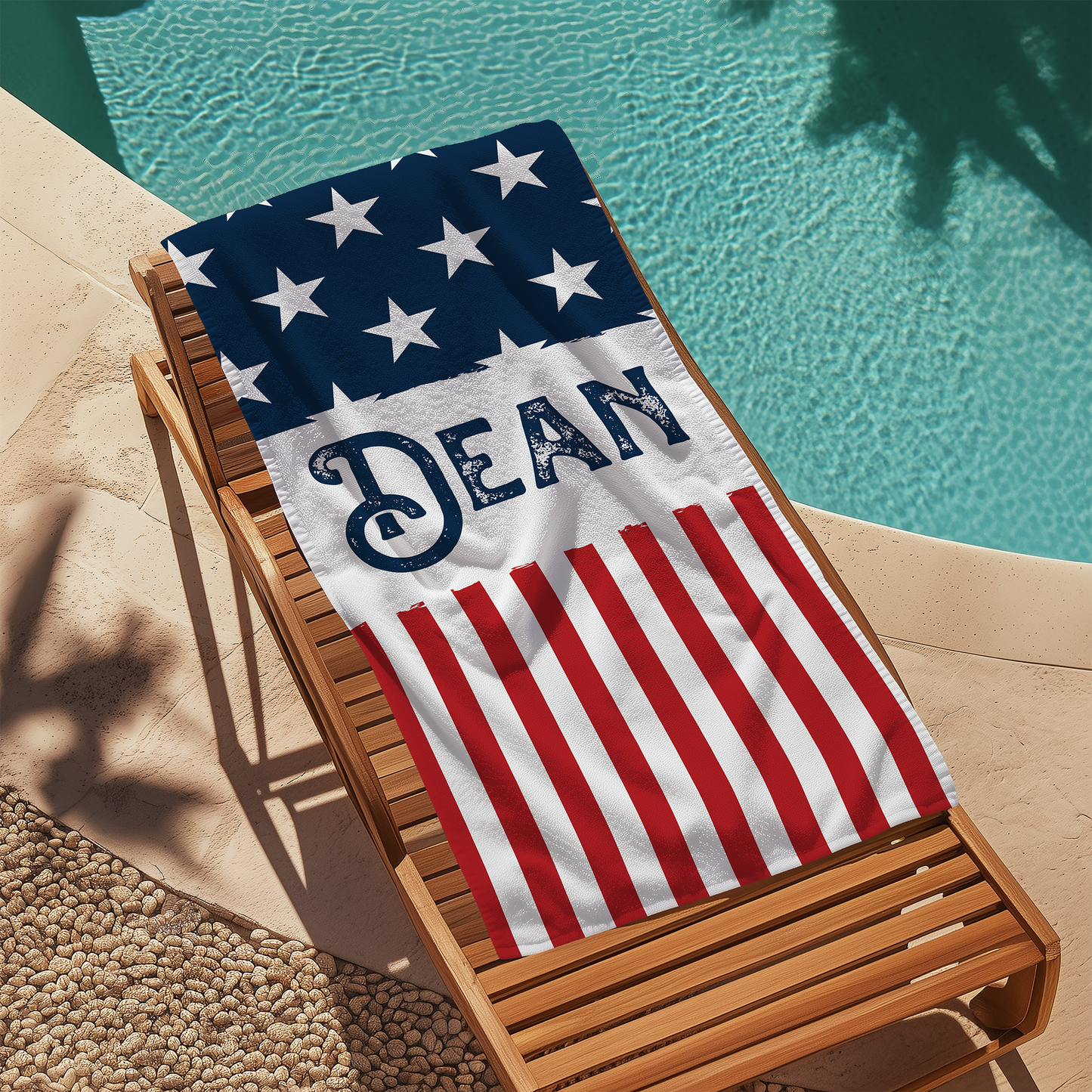 American Flag Beach Towel