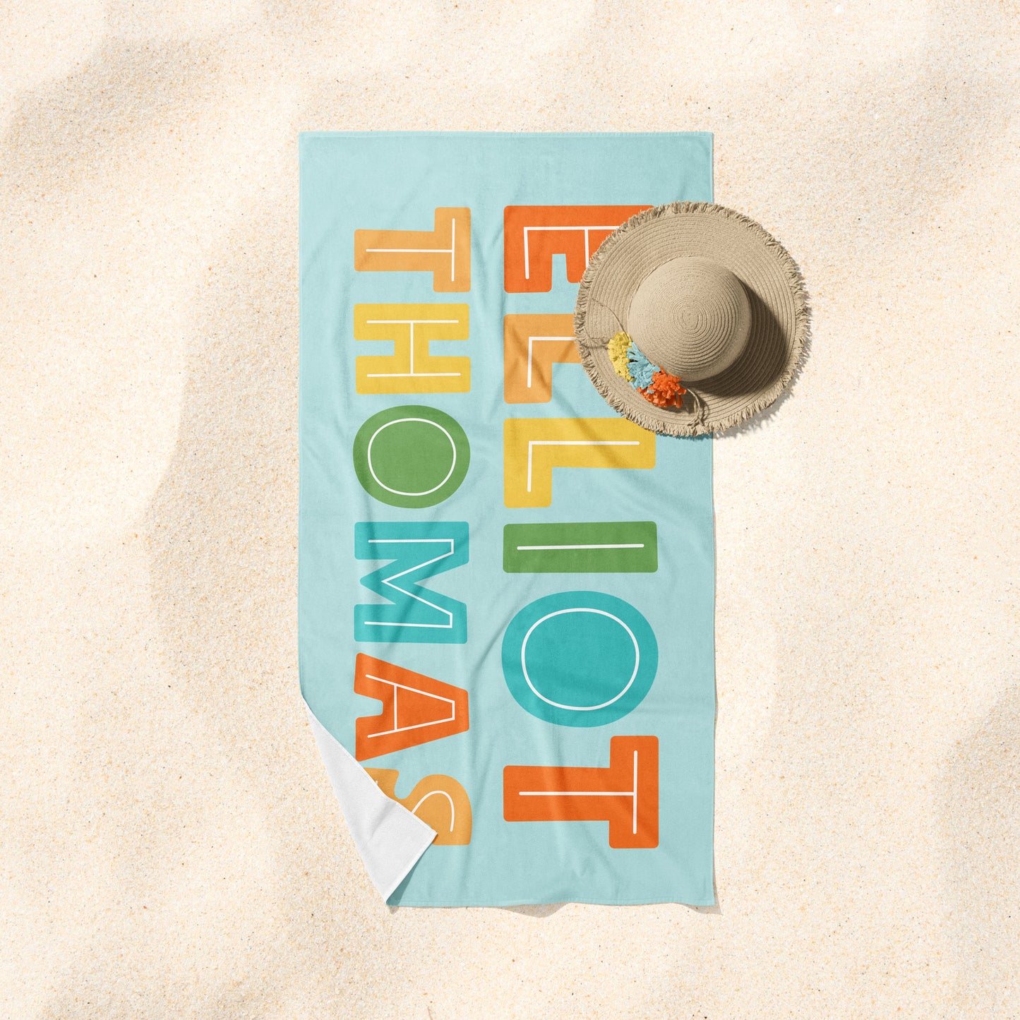 Scrapbook Rainbow Beach Towel