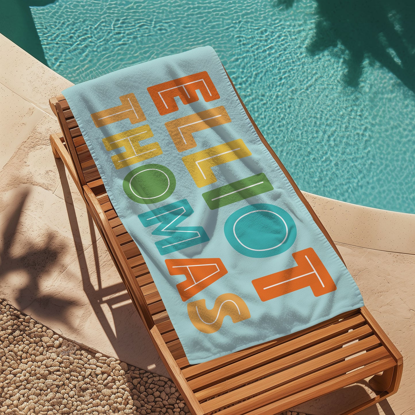 Scrapbook Rainbow Beach Towel