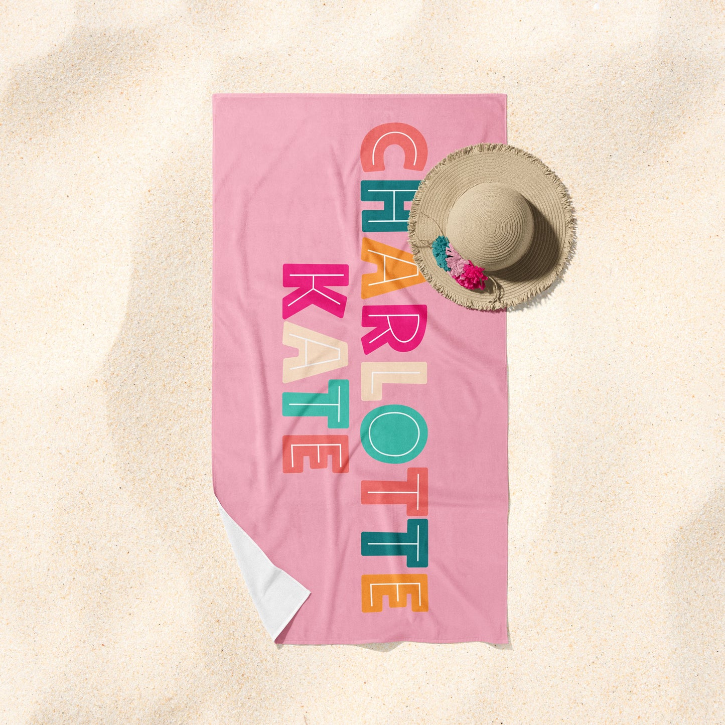 Scrapbook Rainbow Beach Towel