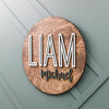 Liam Michael Round Name Sign