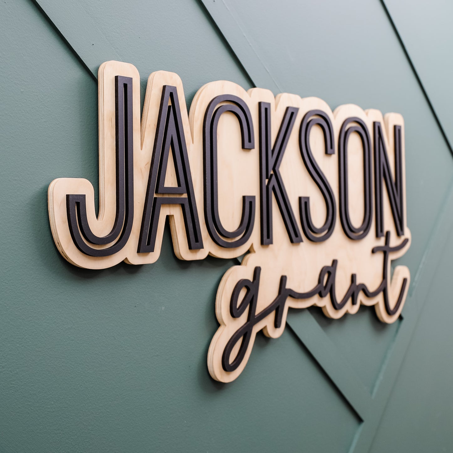 Jackson Grant Outline Name Sign