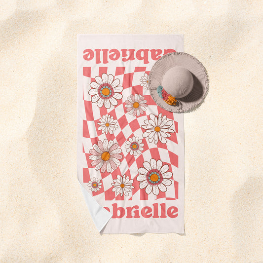 Groovy Floral Name Towel