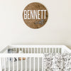 Bennett Scott Round Name Sign