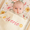 Daisy Baby Name Knit Blanket