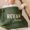 Revan Embroidered Knitted Blanket
