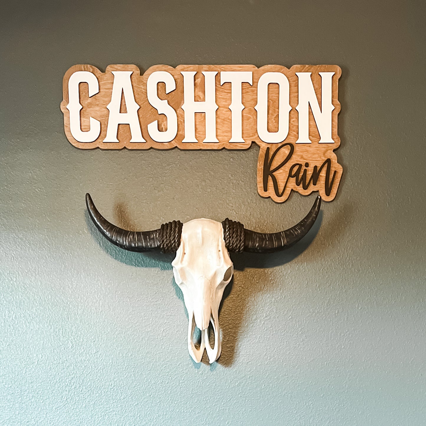 Cashton Rain Outline Name Sign