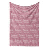 Minky Name Blankets: Ideal Model - 2 or more kids 6 or below
