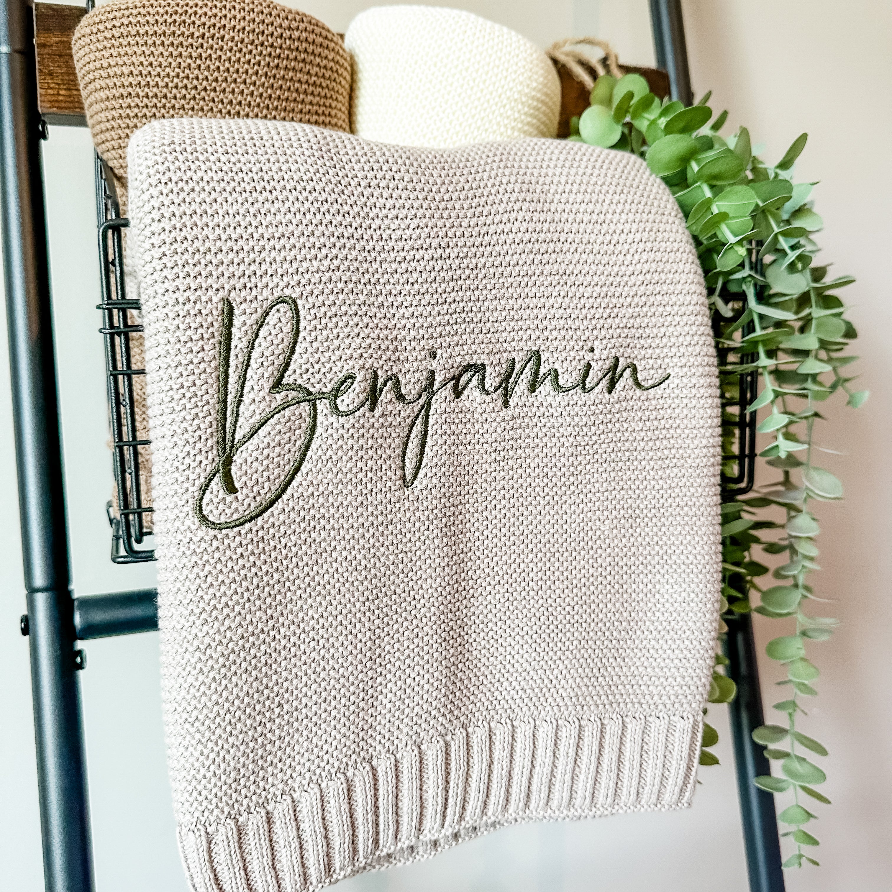 Throw Blanket Embroider Name On Blanket Custom Name Blankets