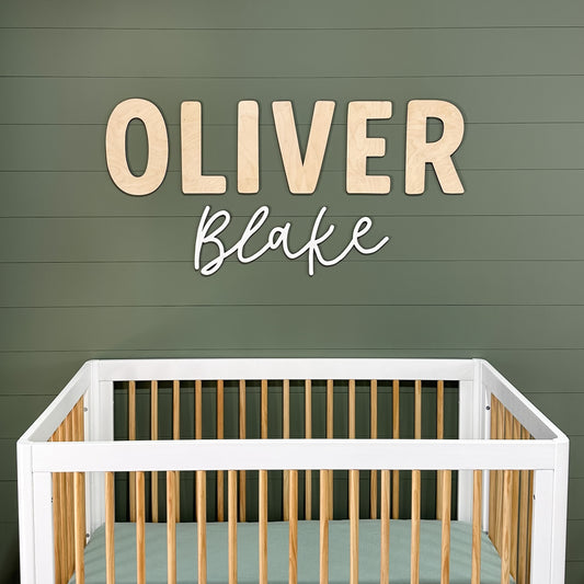 Oliver Blake Name Cut Out