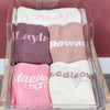 Layla Baby Name Knit Blanket