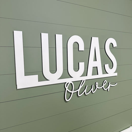 Lucas Oliver Name Cut Out