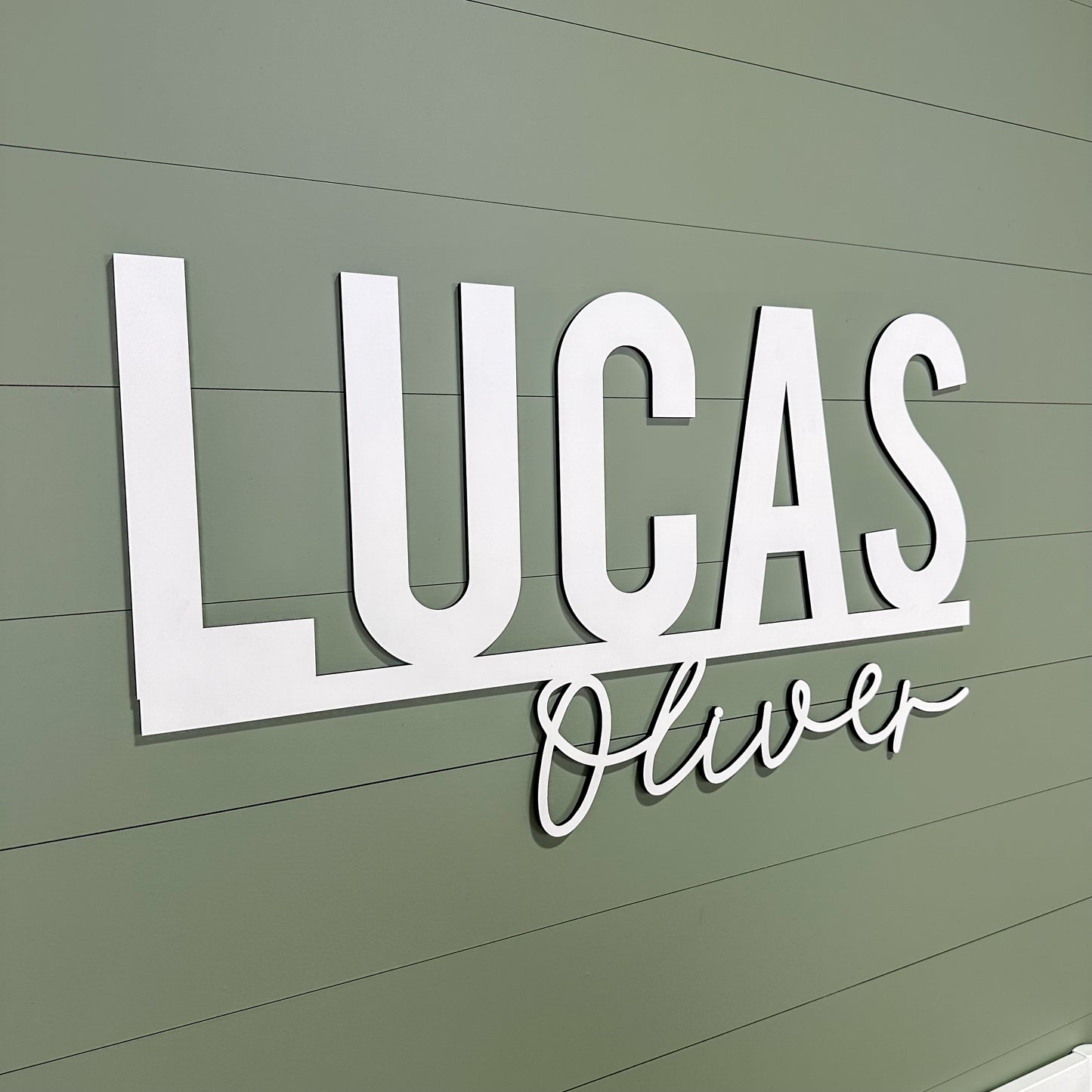 Lucas Oliver Name Cut Out