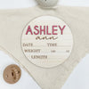 Ashley Ann - 3D Personalized Birth Stat and Name Announcement