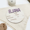 Eliana Leigh - 3D Personalized Birth Stat and Name Announcement