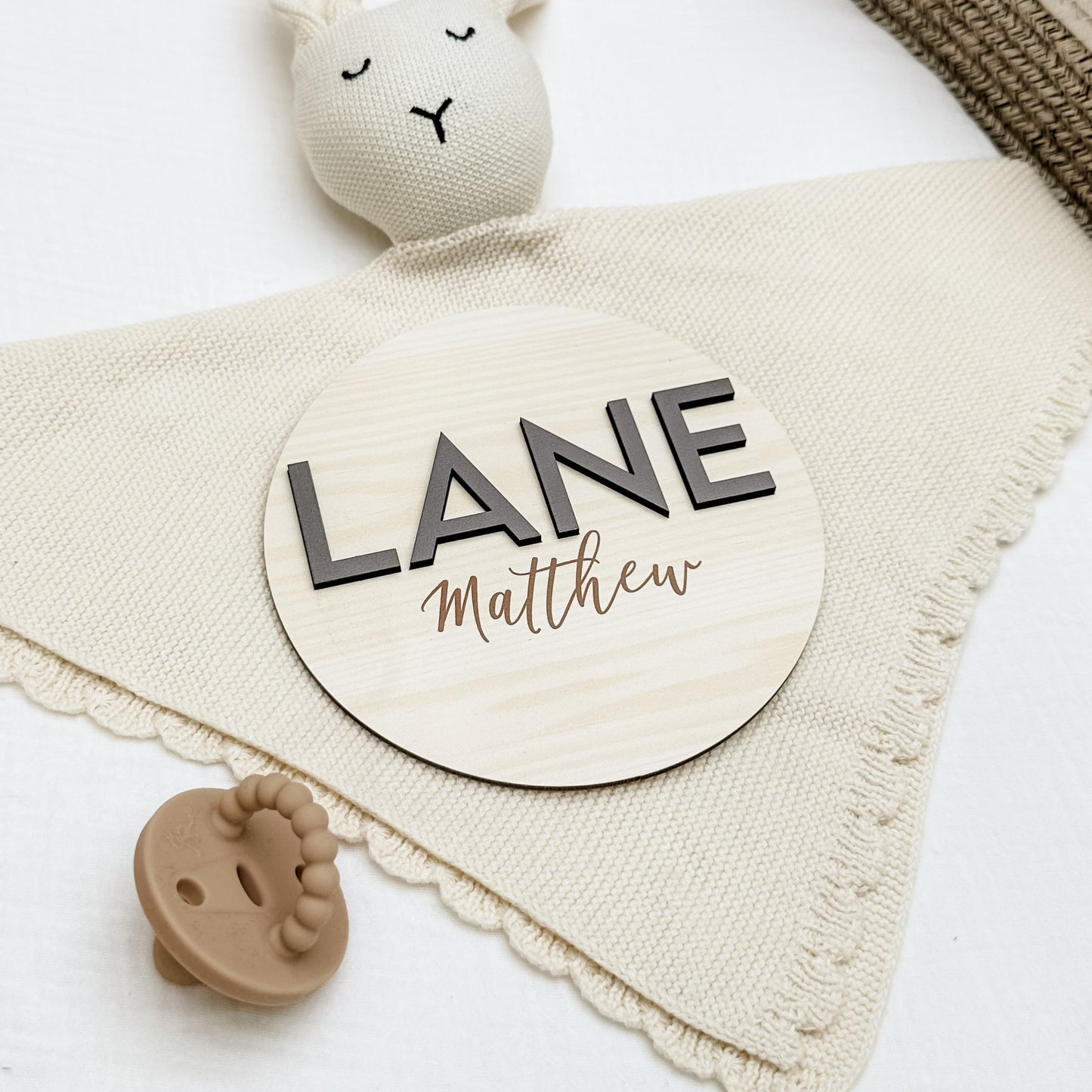 Lane Matthew - 3D Personalized Birth Stat and Name Announcement