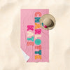 Scrapbook Rainbow Beach Towel