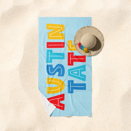 Scrapbook Rainbow Beach Towel