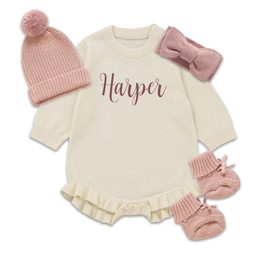 Romper, Booties, Hat or Bow: Ideal Model - Newborn to 2 months