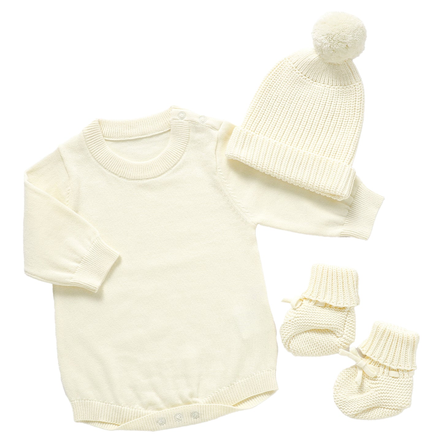 Knitted Baby Bundle - Pine