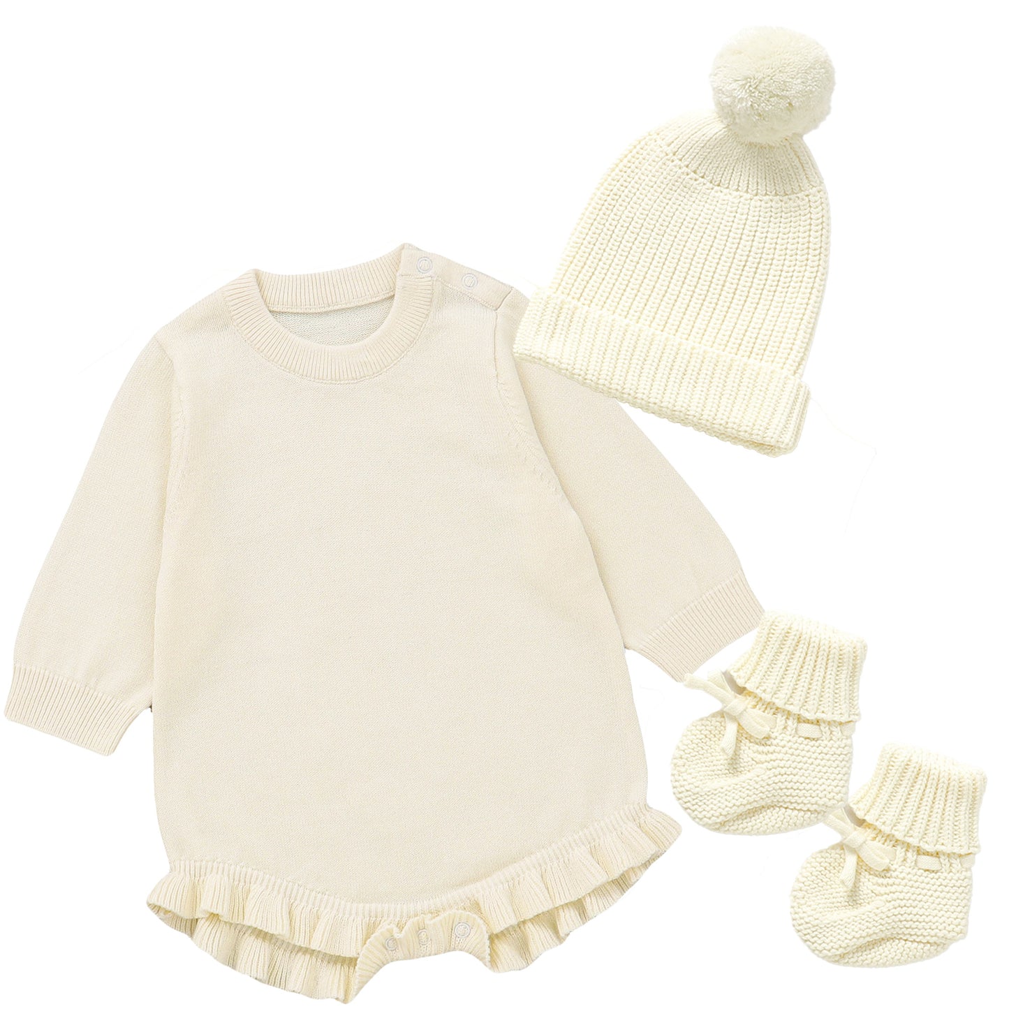 Knitted Baby Bundle - Pine