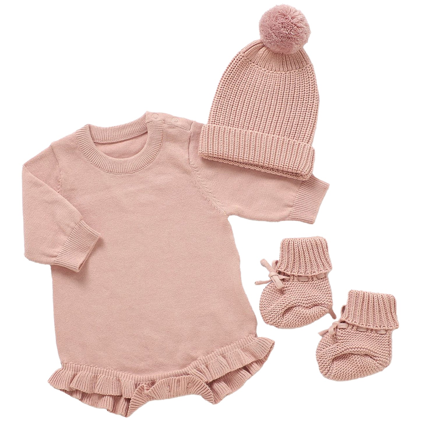 Knitted Baby Bundle - Pine