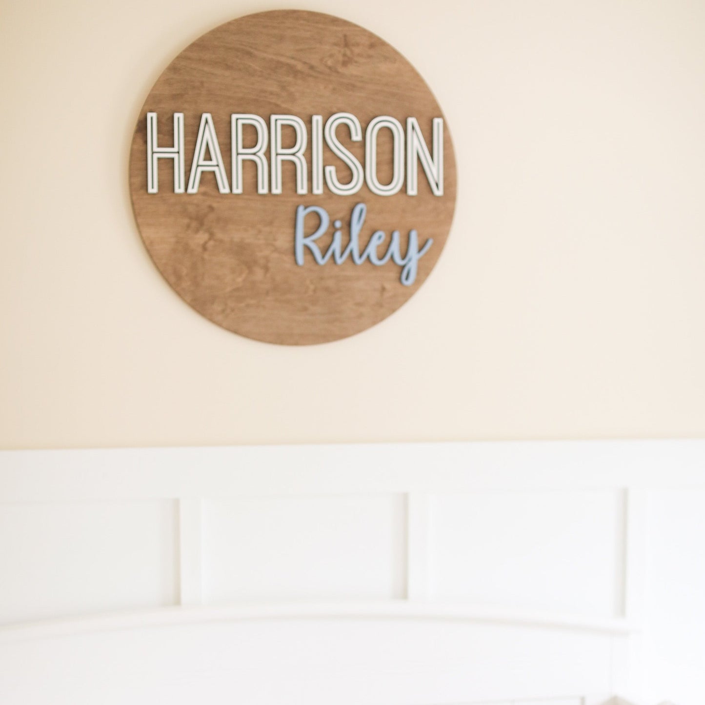 Harrison Riley Round Name Sign