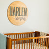 Harlen Gregory Round Name Sign