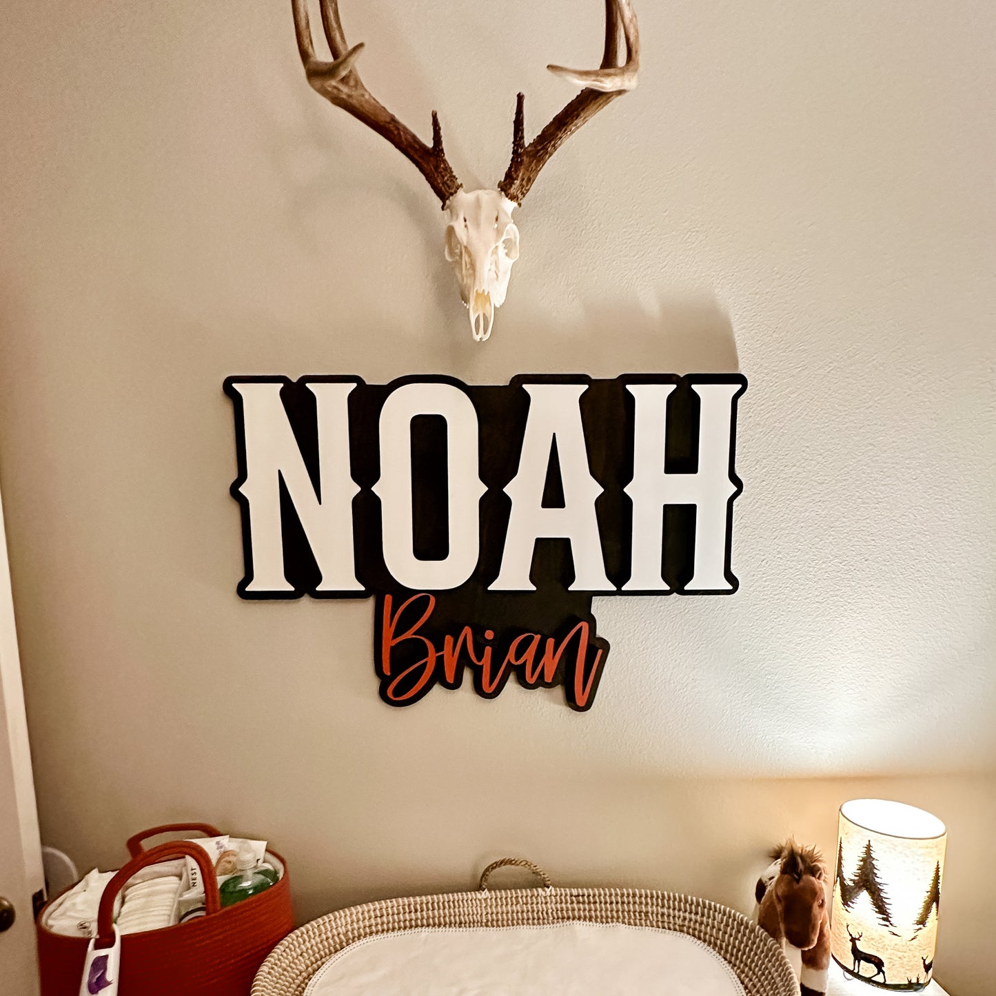 Noah Brian Outline Name Sign