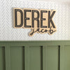 Derek Jacob Outline Name Sign