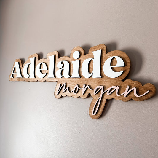 Adelaide Morgan Outline Name Sign