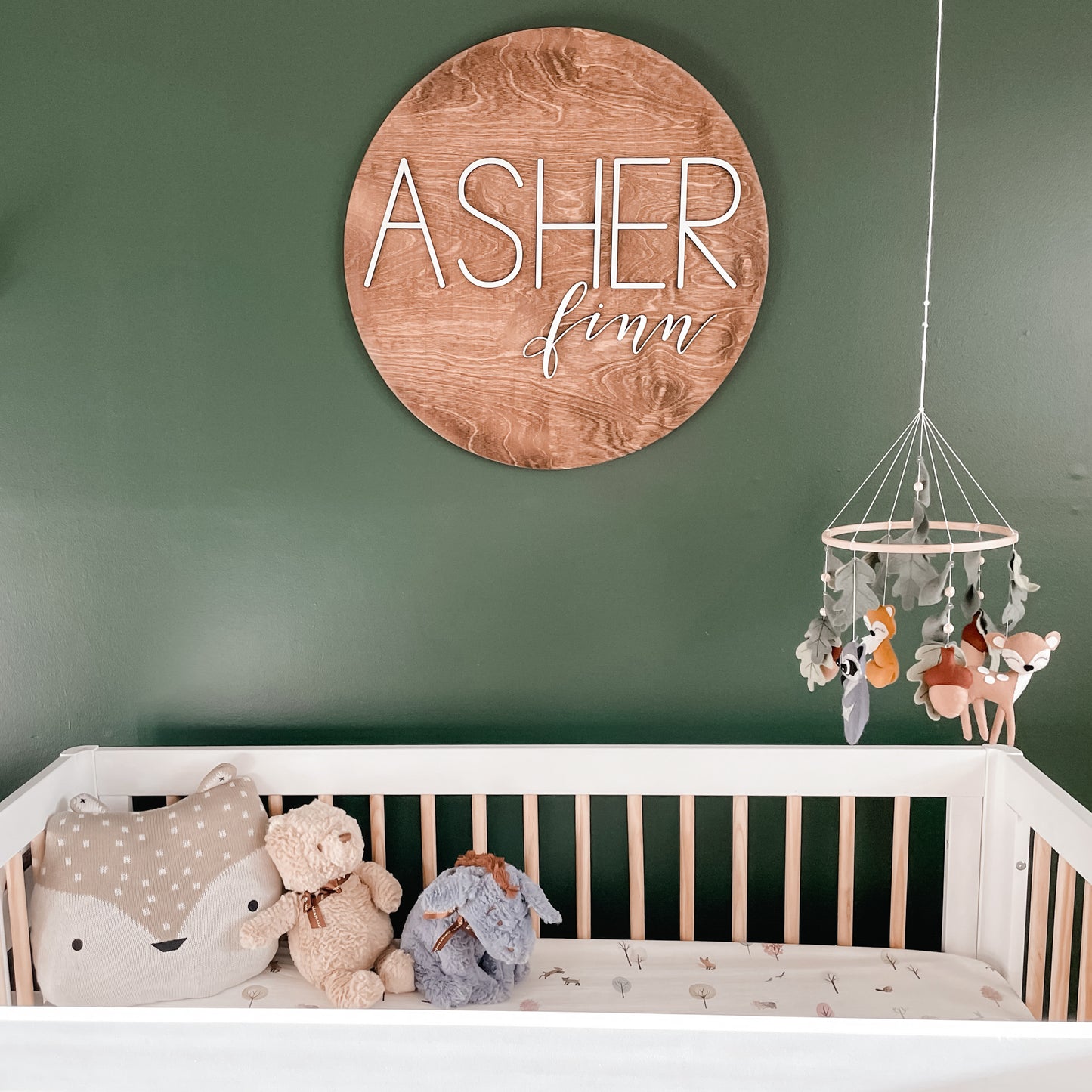 Asher Finn Round Name Sign