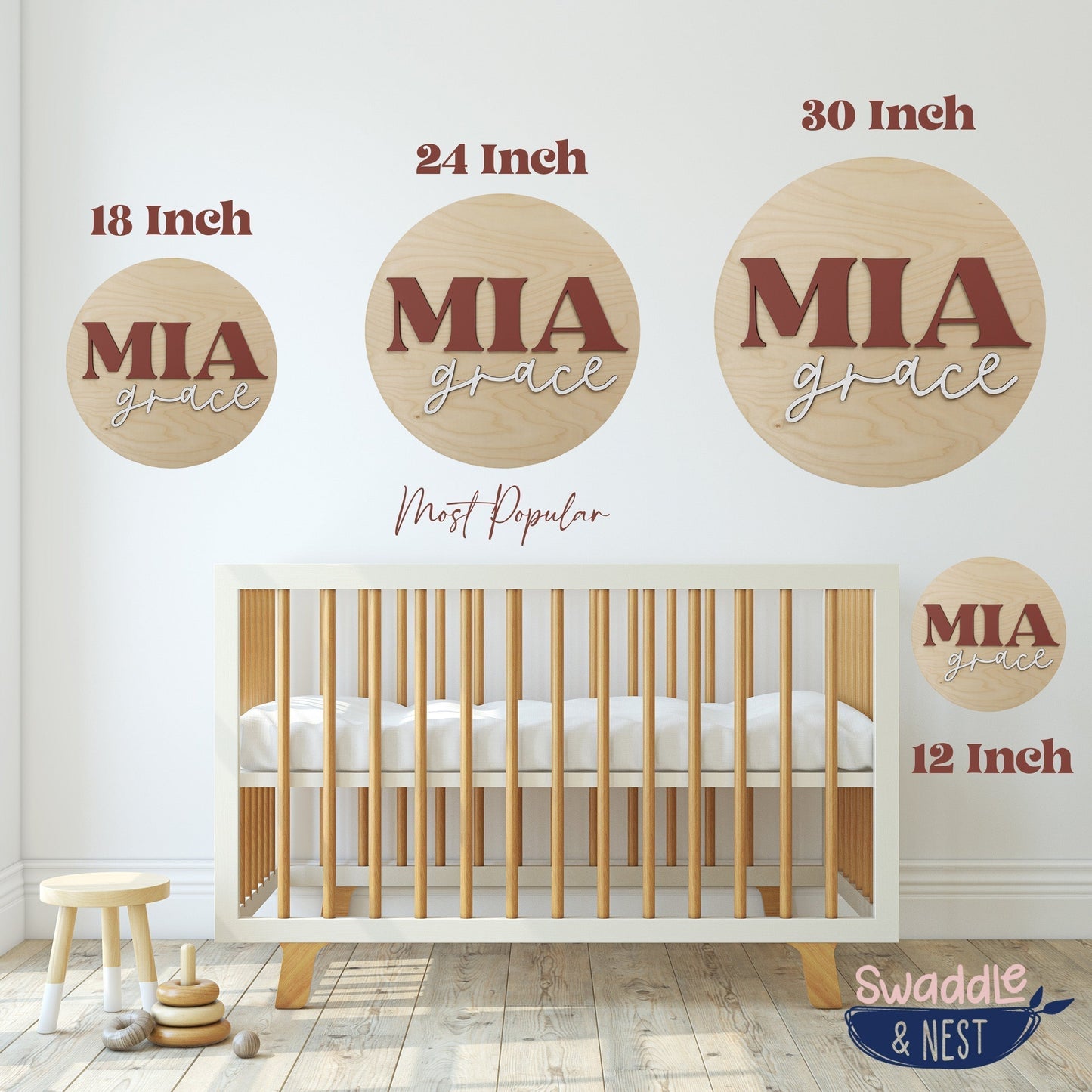 Grace Jade Round Name Sign