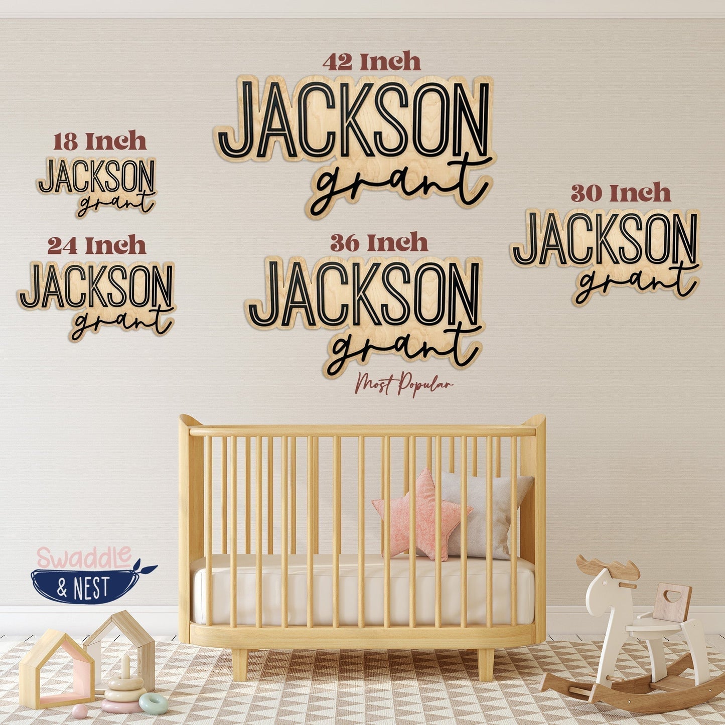 Jackson Grant Outline Name Sign