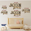 Jackson Grant Outline Name Sign