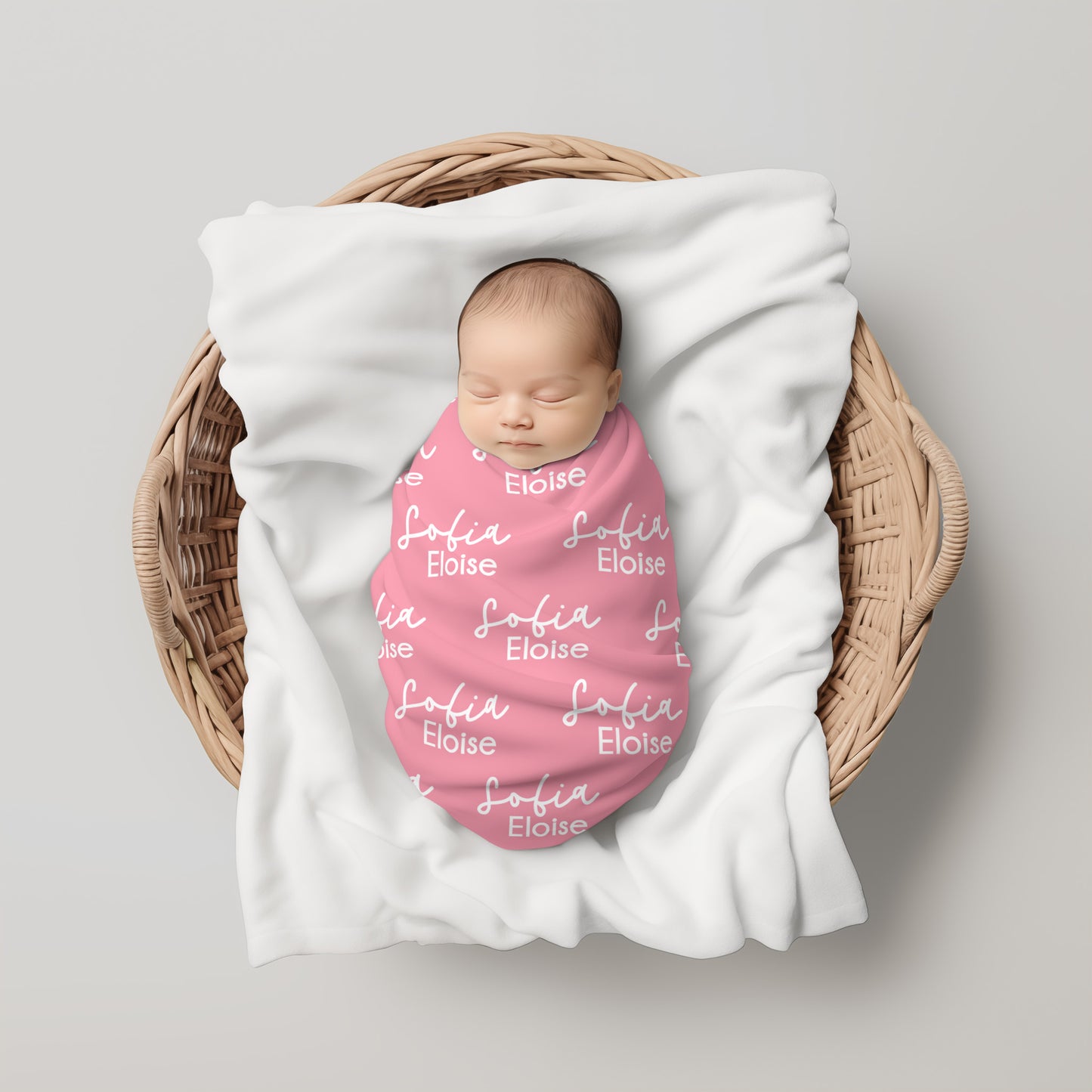 First and Middle Name Baby Swaddle